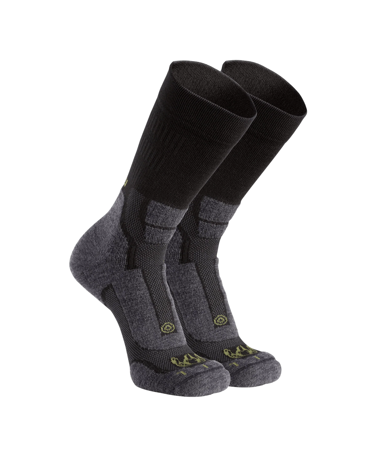 StrongWool Hybrid Crew Sock 2-Pair Pack | Grey Green