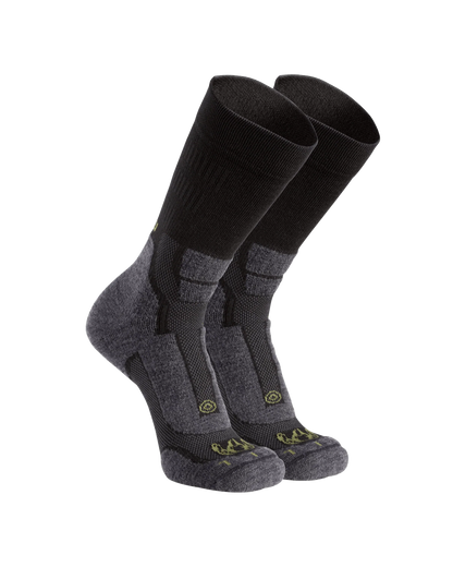 StrongWool Hybrid Crew Sock 2-Pair Pack | Grey Green