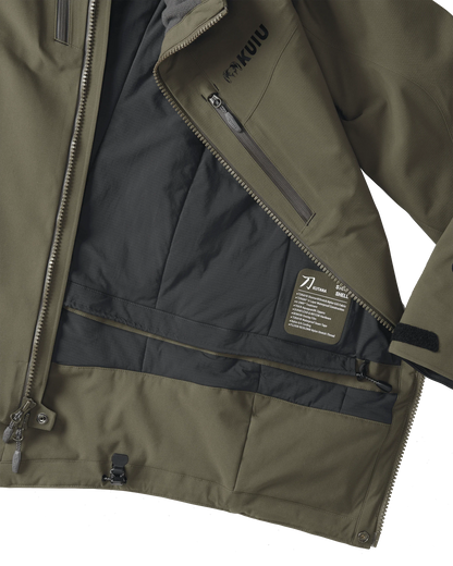 KUIU Kutana Gale Force Hooded Jacket | Ash