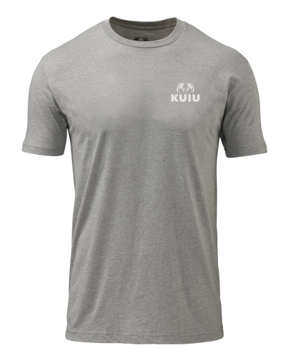 KUIU Retro Flag Fade T-Shirt | Heather Grey