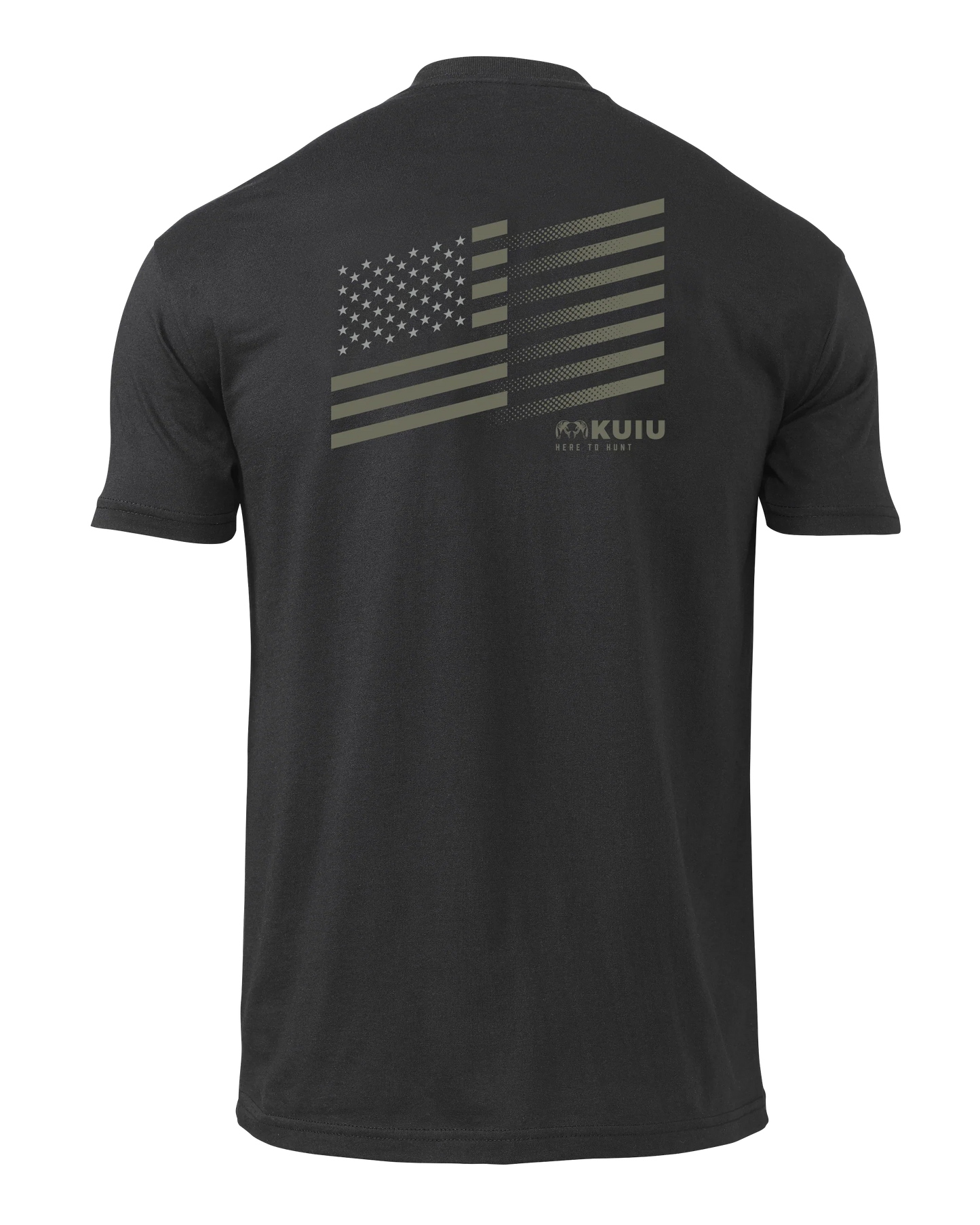 KUIU Solid Flag Fade T-Shirt | Black