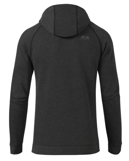 Canyon Waffle Hoodie | Black Heather