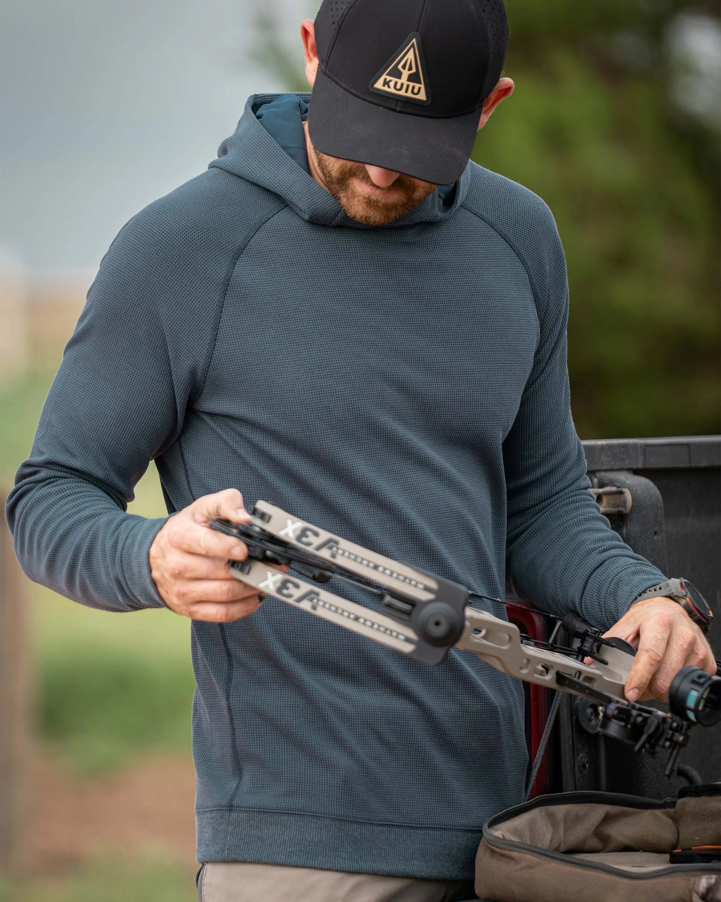 Canyon Waffle Hoodie | Ash Heather