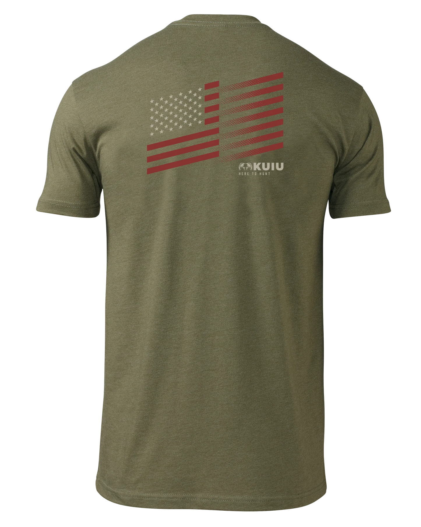 KUIU Retro Flag Fade T-Shirt | Military Green