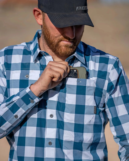 Borrego LS Shirt | Gravel Plaid