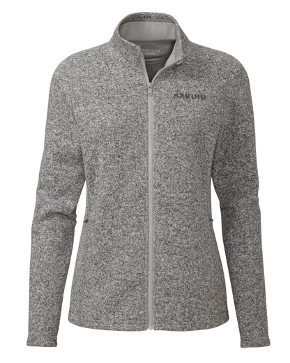 Women's Base Camp Full Zip Sweater | Stone White Heather
