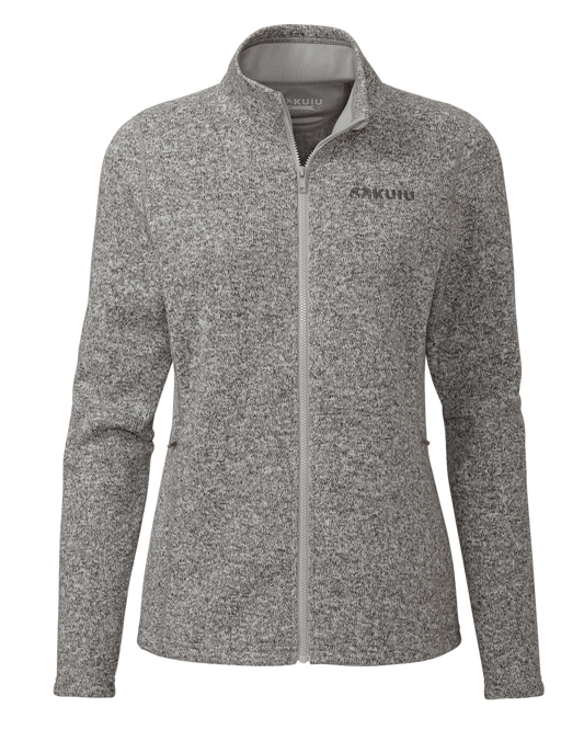 Women's Base Camp Full Zip Sweater | Stone White Heather