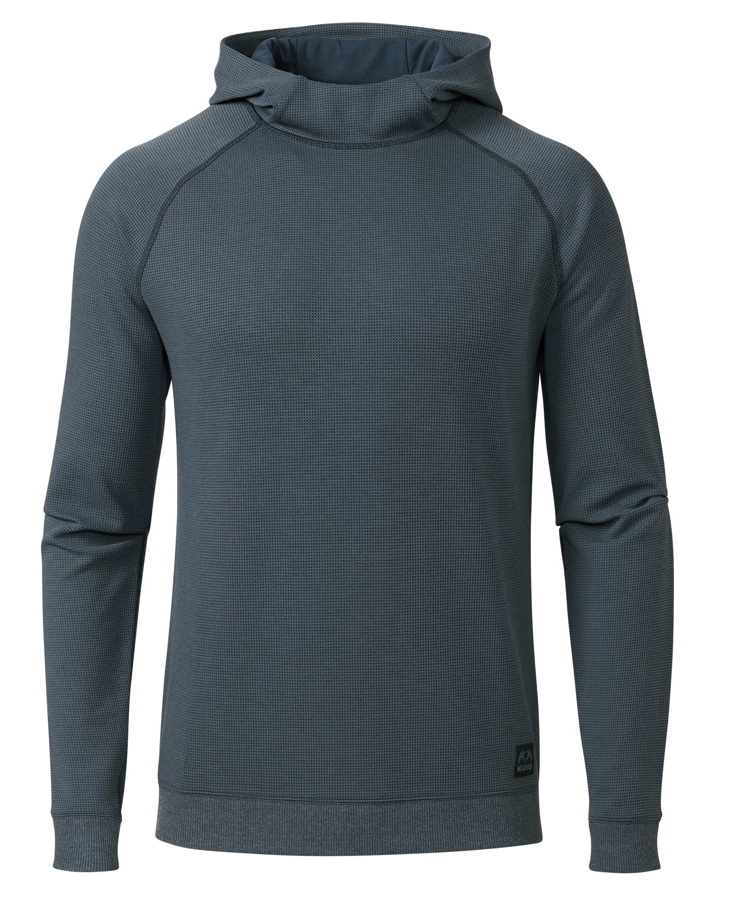 Canyon Waffle Hoodie | Steel Blue Heather
