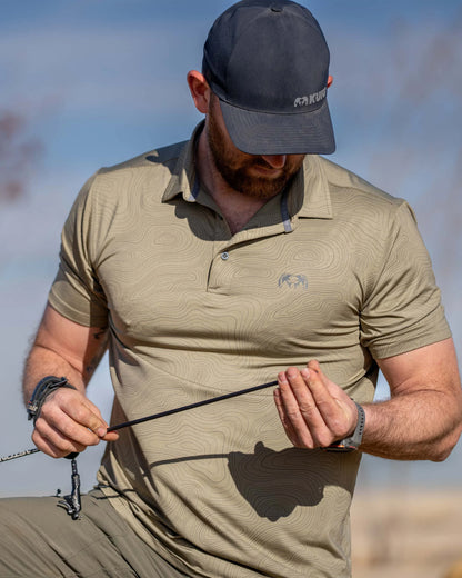 KUIU Performance Polo Topo | Gunmetal Topo