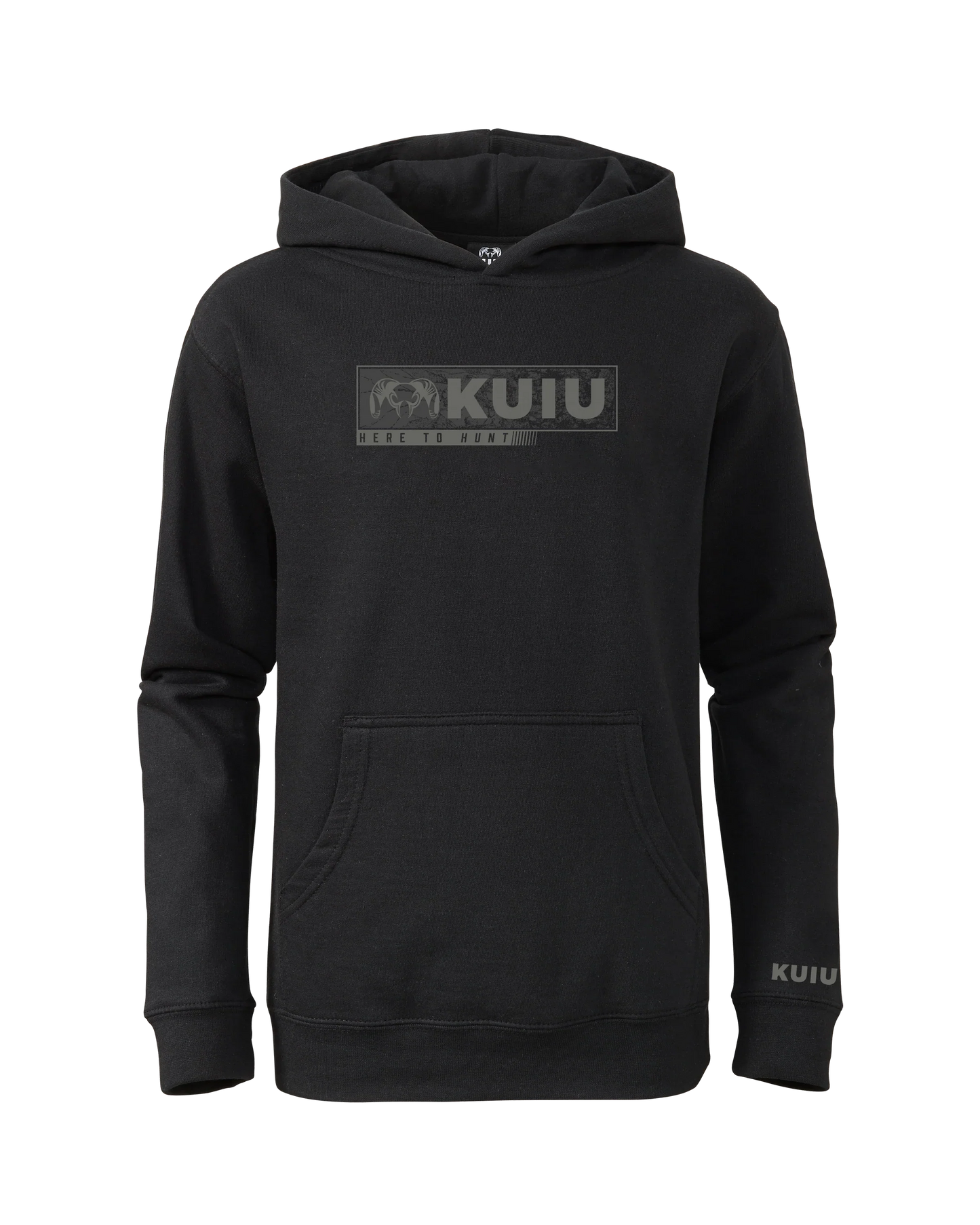 Youth Here to Hunt Gritstone Hoodie | Black