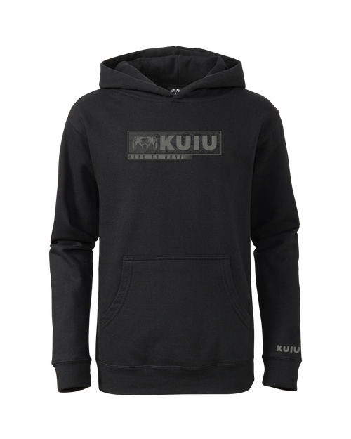Youth Here to Hunt Gritstone Hoodie | Black