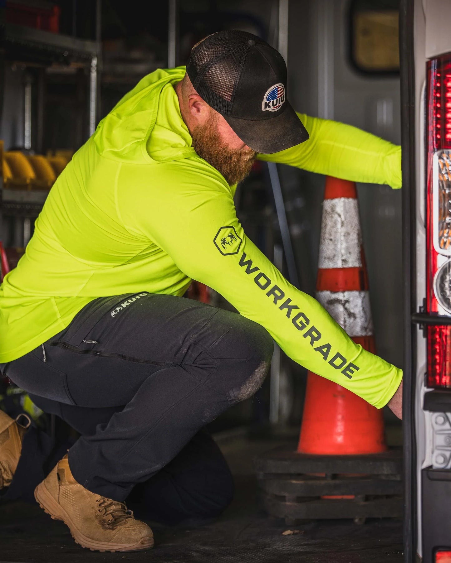 Workgrade Sun Hoodie | Blaze Orange