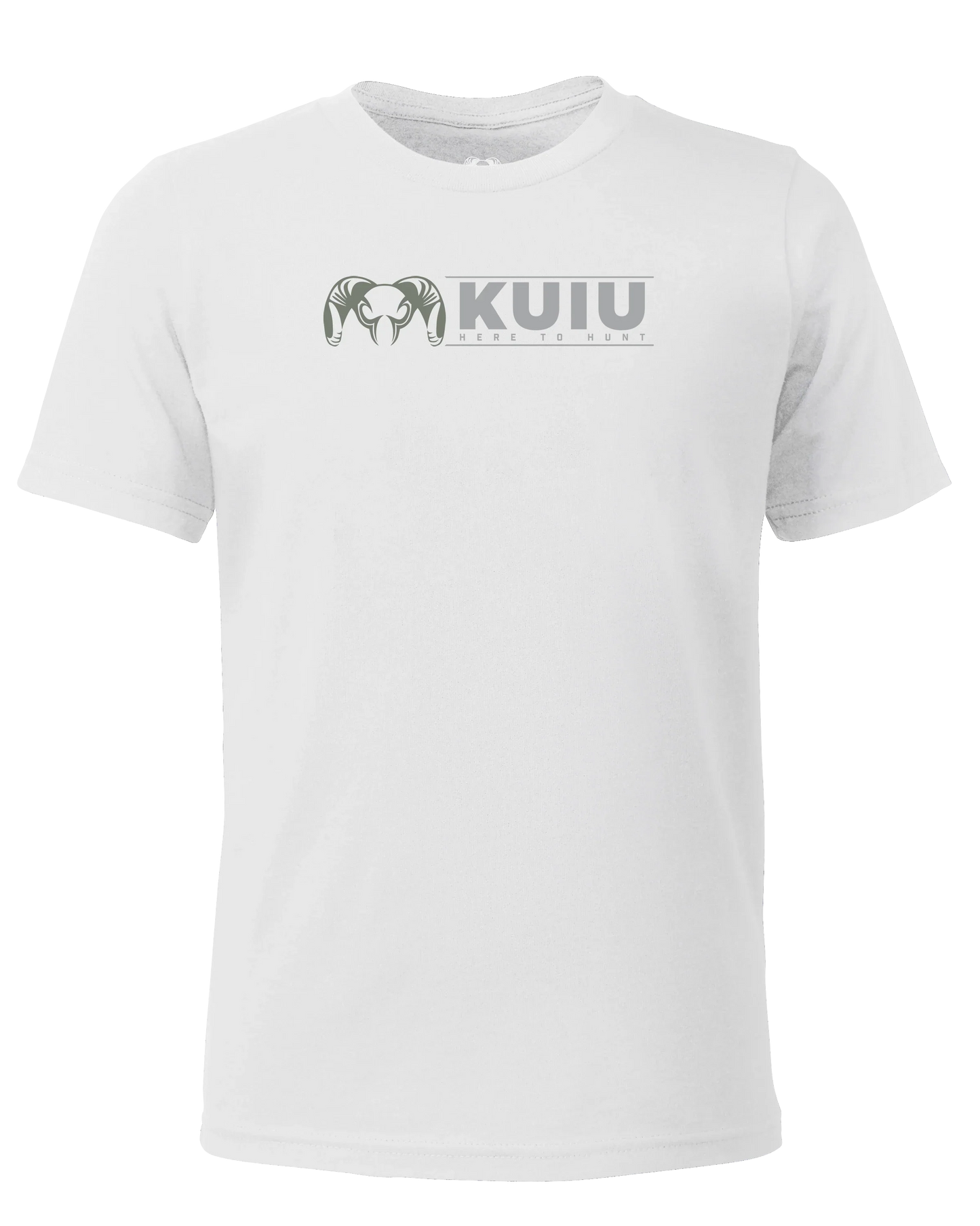 Youth Here to Hunt Logo T-Shirt | White