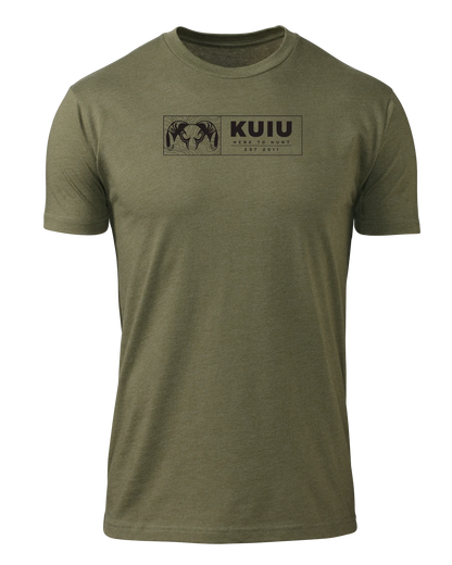 KUIU Topo Block T-Shirt | Military Green