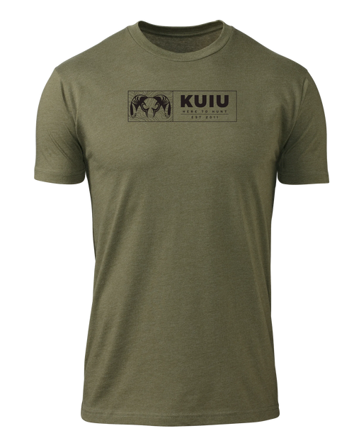 KUIU Topo Block T-Shirt | Military Green