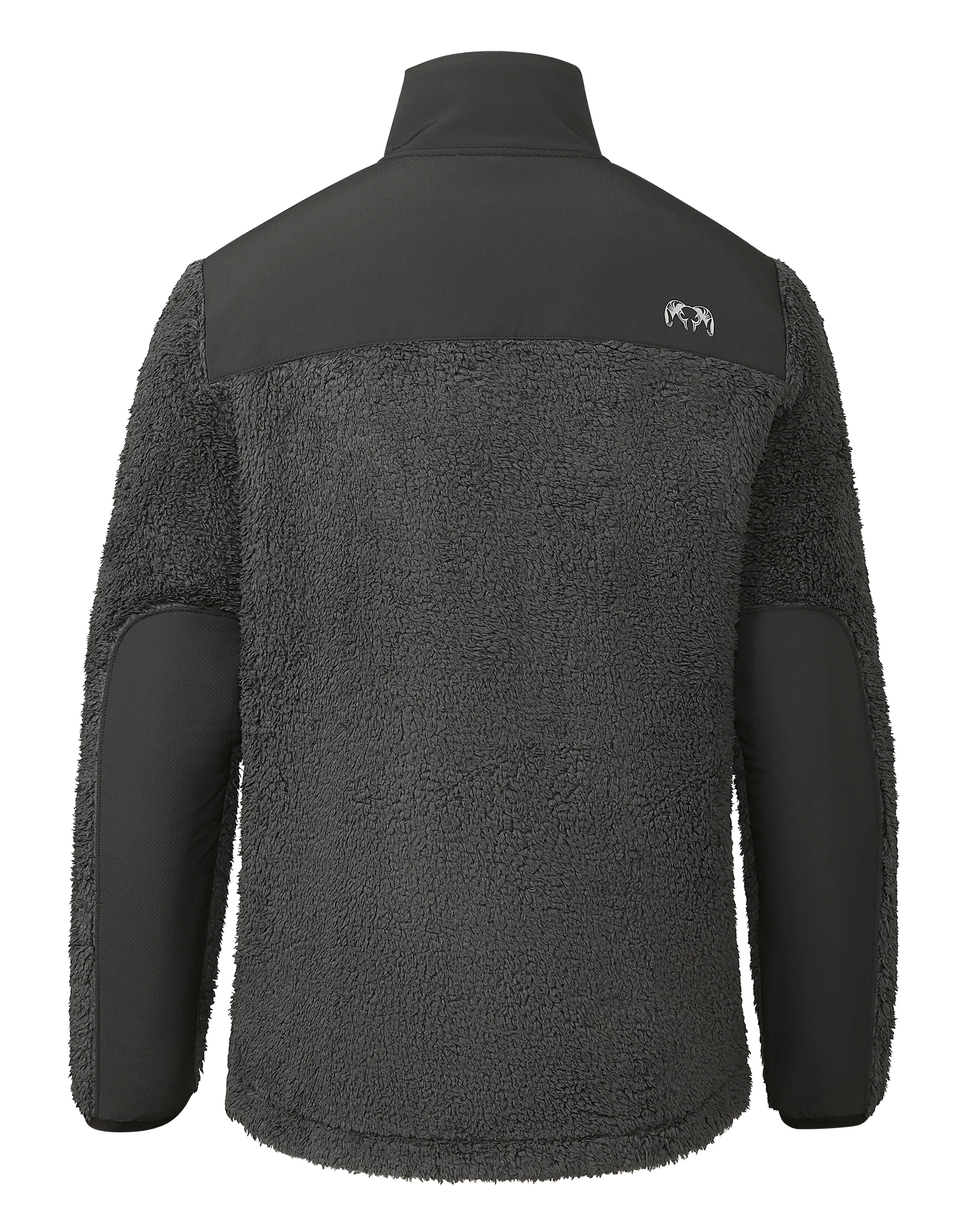 Sherpa Fleece Zip Pullover | Asphalt