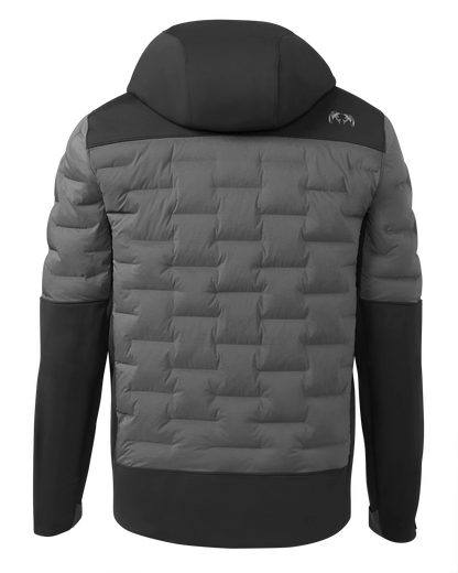 Axis Thermal Hybrid Hooded Jacket | Black-Gunmetal