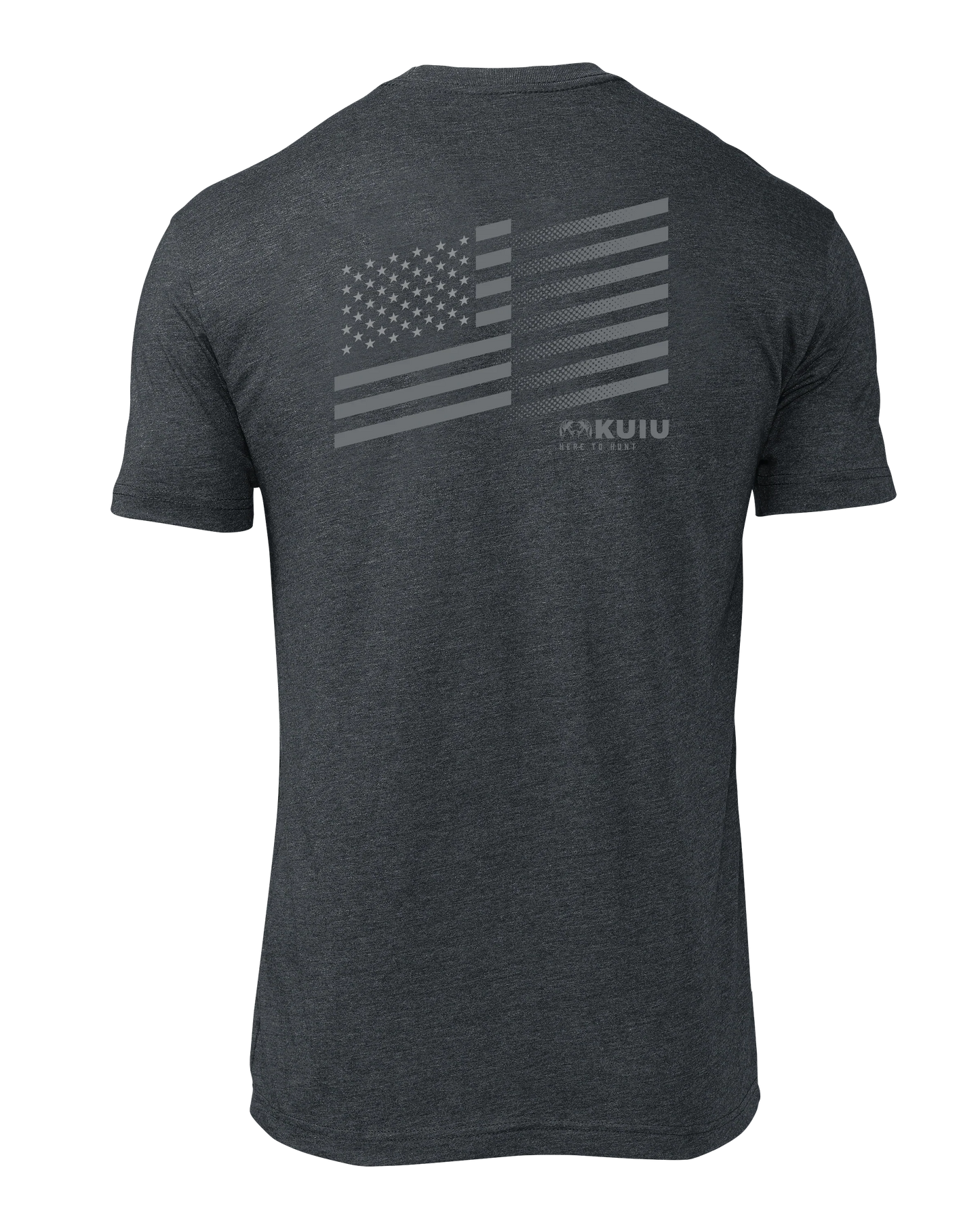 KUIU Solid Flag Fade T-Shirt | Charcoal