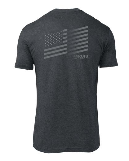 KUIU Solid Flag Fade T-Shirt | Charcoal
