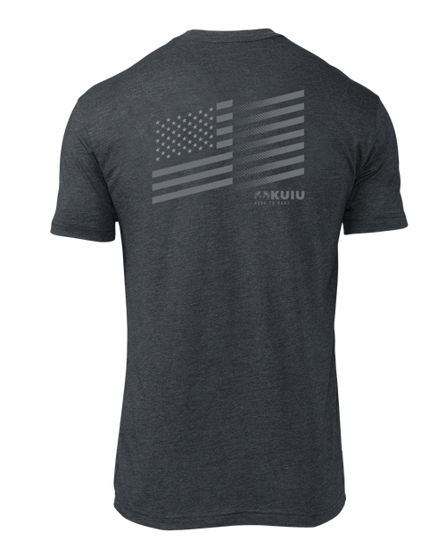 KUIU Solid Flag Fade T-Shirt | Charcoal