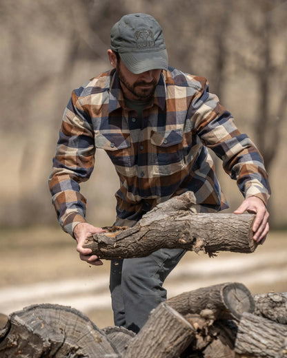 Field Flannel Shirt | Saddle Trio