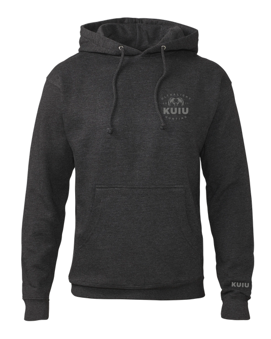 KUIU Ultralight Chest Logo Hoodie | Charcoal