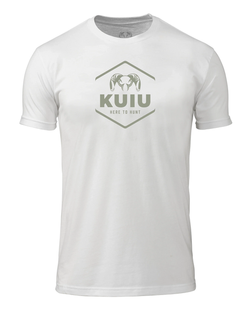 KUIU Stacked Here to Hunt T-Shirt | White