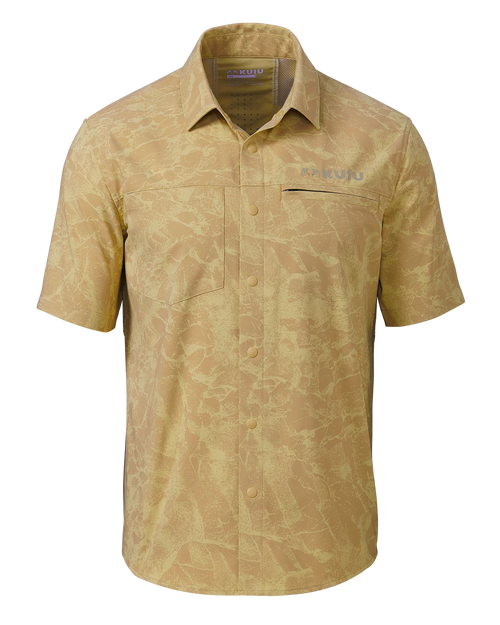 Mesa Vented SS Snap Shirt Gritstone | Dune Gritstone