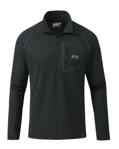 PRO Merino 200 Zip-T | Black