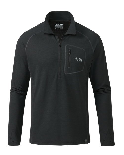 PRO Merino 200 Zip-T | Black