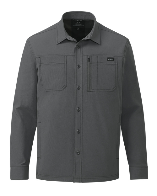 Motive Flannel Lined Shirt Jacket | Gunmetal