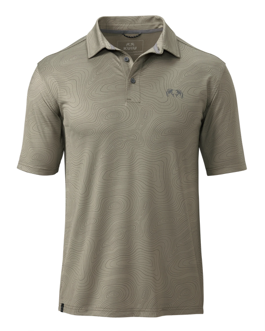 KUIU Performance Polo | Woodsmoke Topo