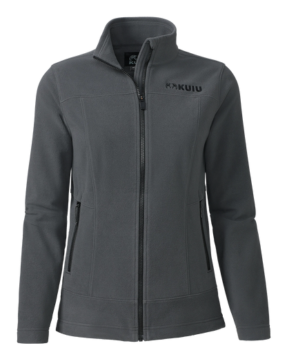 Women's Border Fleece Full Zip | Gunmetal