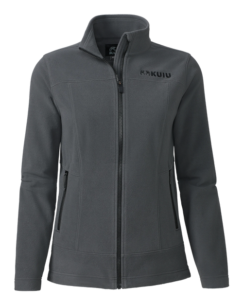 Women's Border Fleece Full Zip | Gunmetal