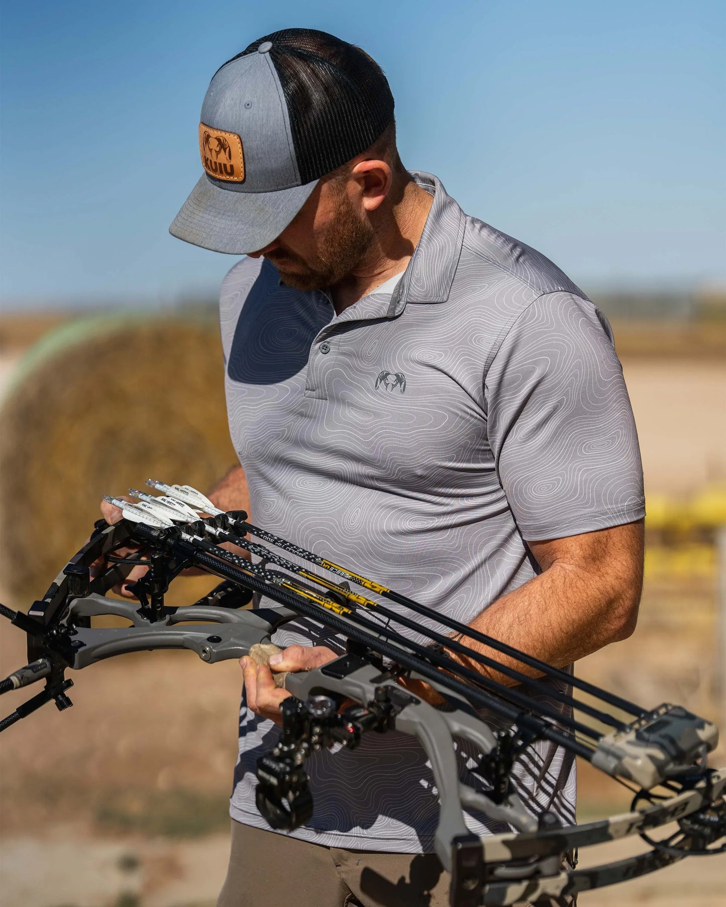 KUIU Performance Polo | Woodsmoke Topo