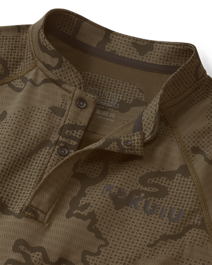 Ridgepoint Fleece Henley | Coyote Brown Tonal
