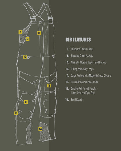 Paragon Storm Shell Bib | Arctic Shadow
