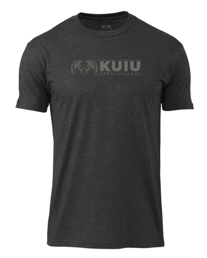 KUIU Here to Hunt Logo T-Shirt | Charcoal